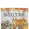 18" x 12.5" Welcome Friends Fall Harvest Outdoor Garden Flag